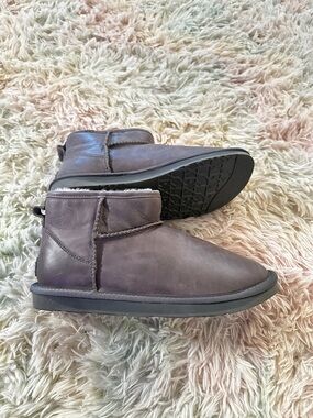 New Australia Luxe Collective Cosy Ultra Short Suede Shearling Boot Size 38